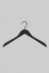 Soft Coat Hanger Black 4-pack